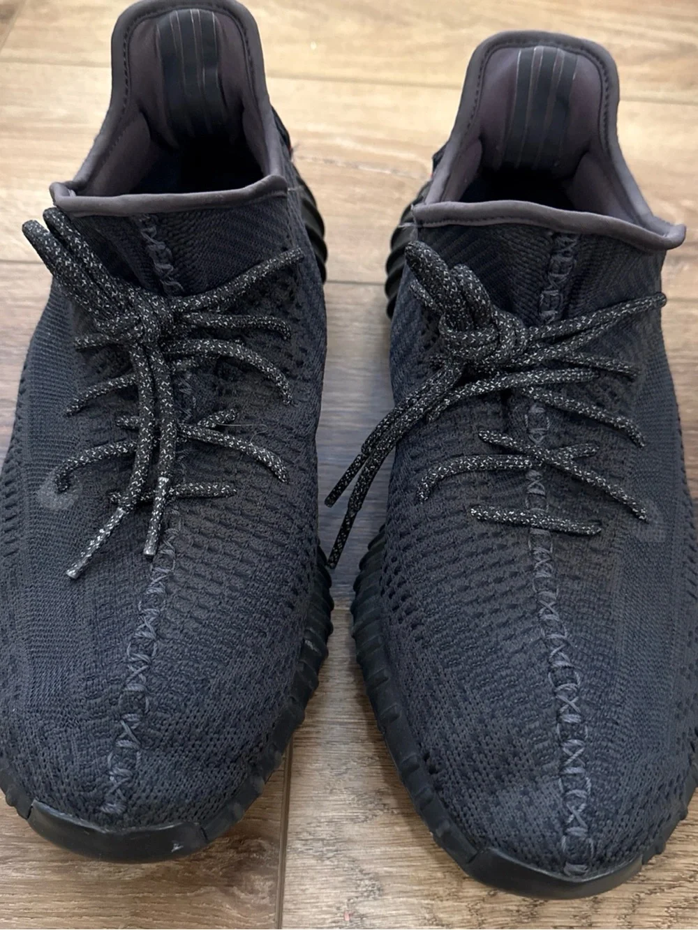 adidas Yeezy Boost 350 V2 Black Non-Reflective FU9006 Size 12